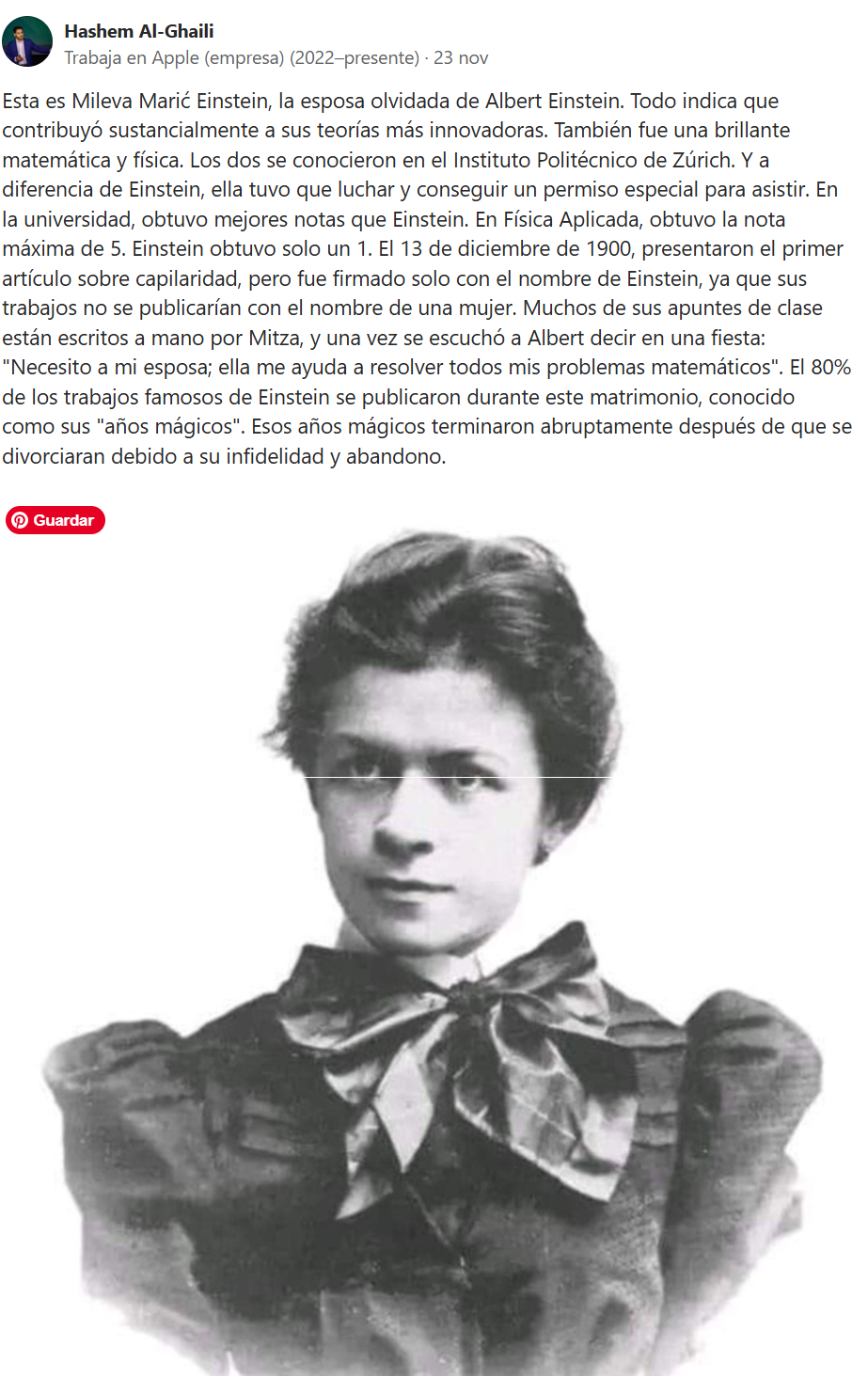 Mileva Maric Einstein