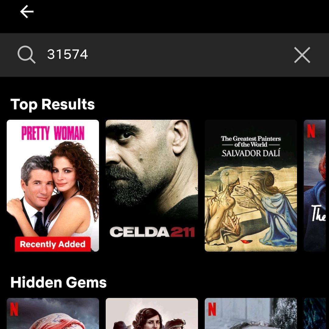 Búsqueda en Netflix